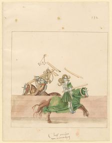 Freydal, The Book of Jousts and Tournament of Emperor Maximilian I: Combats..., Plate 120, c1515. Creator: Unknown
