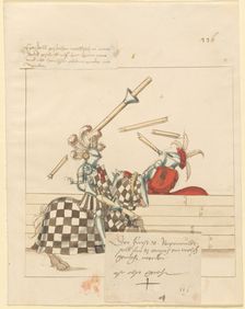 Freydal, The Book of Jousts and Tournament of Emperor Maximilian I: Combats..., Plate 104, c1515. Creator: Unknown