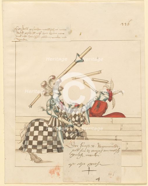 Freydal, The Book of Jousts and Tournament of Emperor Maximilian I: Combats..., Plate 104, c1515. Creator: Unknown.