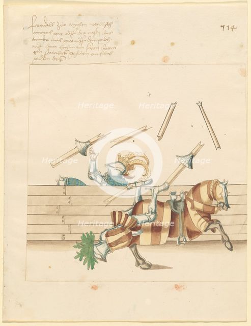 Freydal, The Book of Jousts and Tournament of Emperor Maximilian I: Combats..., Plate 102, c1515. Creator: Unknown.