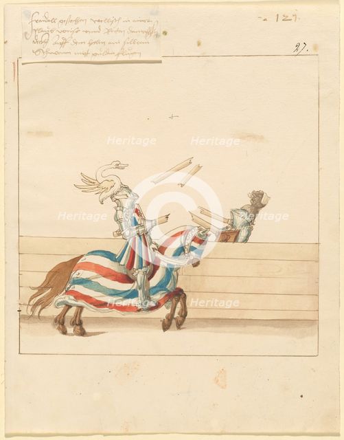 Freydal, The Book of Jousts and Tournament of Emperor Maximilian I: Combats..., Plate 109, c1515. Creator: Unknown.