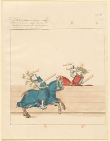 Freydal, The Book of Jousts and Tournament of Emperor Maximilian I: Combats..., Plate 105, c1515. Creator: Unknown
