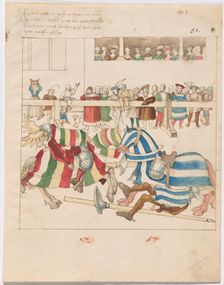 Freydal, The Book of Jousts and Tournaments of Emperor Maximilian I: Combats...,Plate 40, c1515. Creator: Unknown