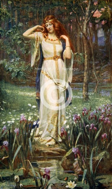 'Freyja and the Necklace', 1890.  Creator: James Doyle Penrose.
