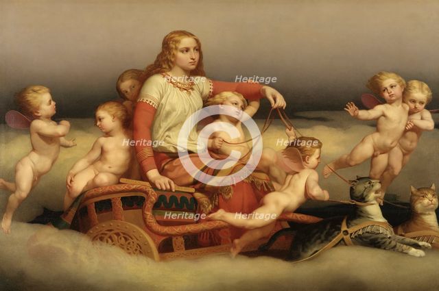 Freyja Seeking her Husband, 1852. Creator: Nils Jakob Blommer.