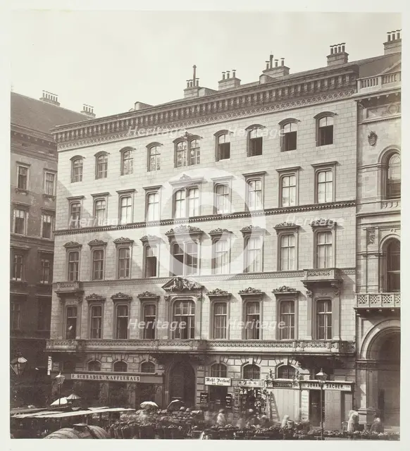 Freyung No. 1, Wohnhaus des Grafen M. Hardegg, 1860s. Creator: Unknown.