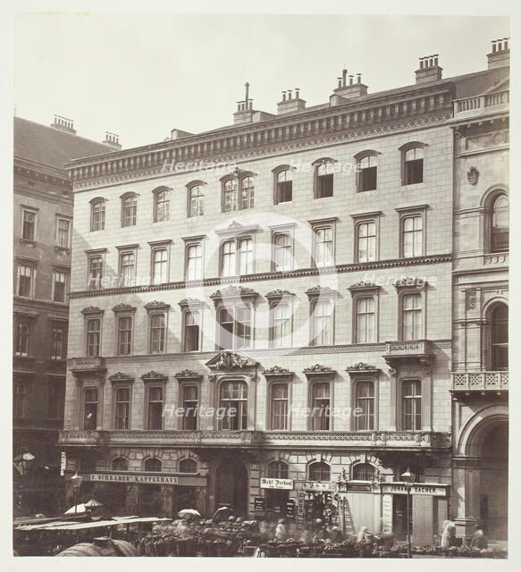 Freyung No. 1, Wohnhaus des Grafen M. Hardegg, 1860s. Creator: Unknown.