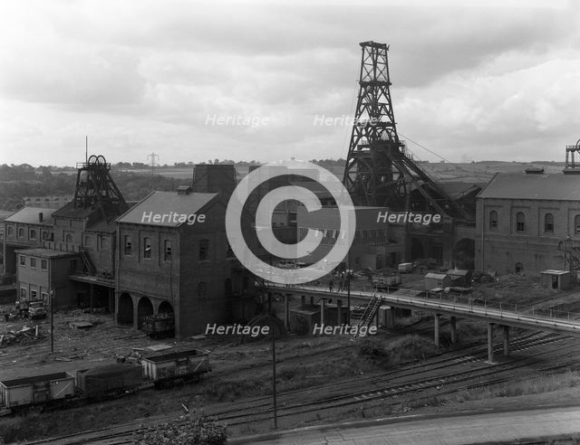 Frickley Colliery, South Elmsall, West Yorkshire, 1965.  Creator: Michael Walters.