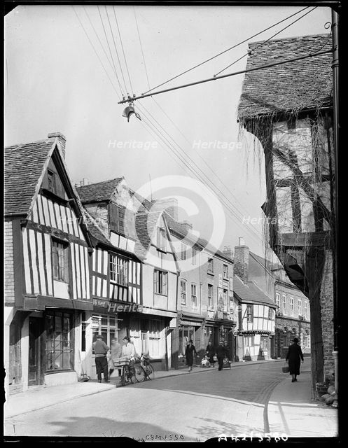 Friar Street, Worcester, Worcestershire, 1942. Creator: George Bernard Mason.