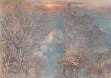 Fribourg, Switzerland: Sunrise 1900, (1923). Artist: Albert Goodwin