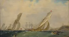 Frigate on a sea, 1838. Artist: Aivazovsky, Ivan Konstantinovich (1817-1900)