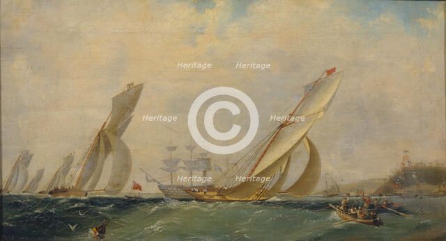 Frigate on a sea, 1838. Artist: Aivazovsky, Ivan Konstantinovich (1817-1900)