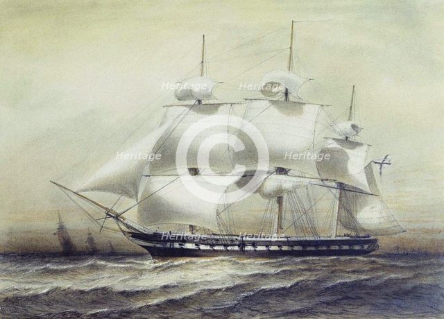 Frigate Pallada, 1847.