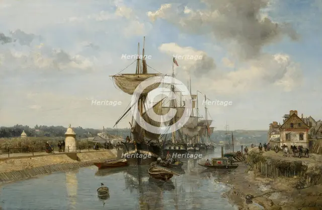 Frigates, c1850-55. Creator: Johan Barthold Jongkind.