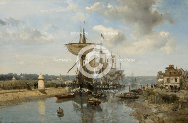 Frigates, c1850-55. Creator: Johan Barthold Jongkind.