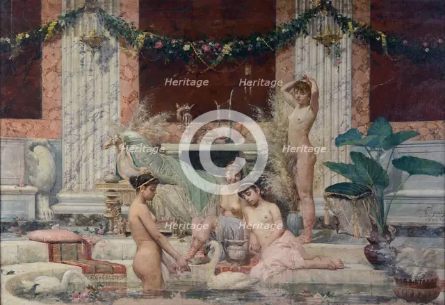 Frigidarium, 1882. Creator: Pigna, Alessandro (1862-1919).