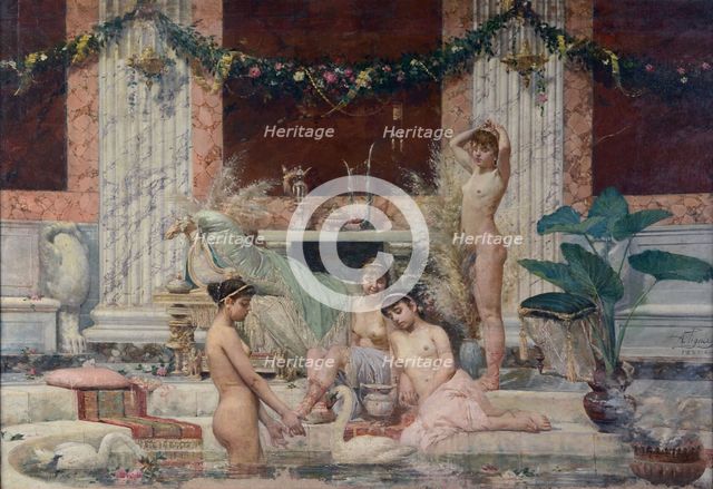 Frigidarium, 1882. Creator: Pigna, Alessandro (1862-1919).
