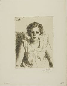 Frida, 1914. Creator: Anders Leonard Zorn
