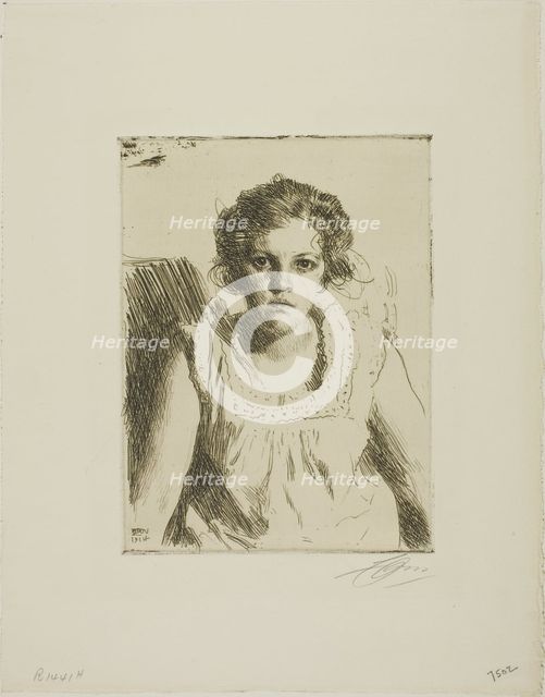 Frida, 1914. Creator: Anders Leonard Zorn.