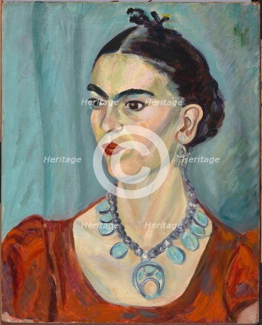 Frida Kahlo, 1933. Creator: Magda Pach.