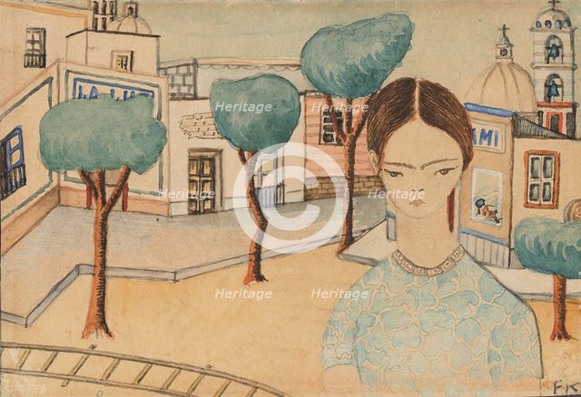 Frida in Coyoacán, 1927. Creator: Kahlo, Frida (1907-1954).