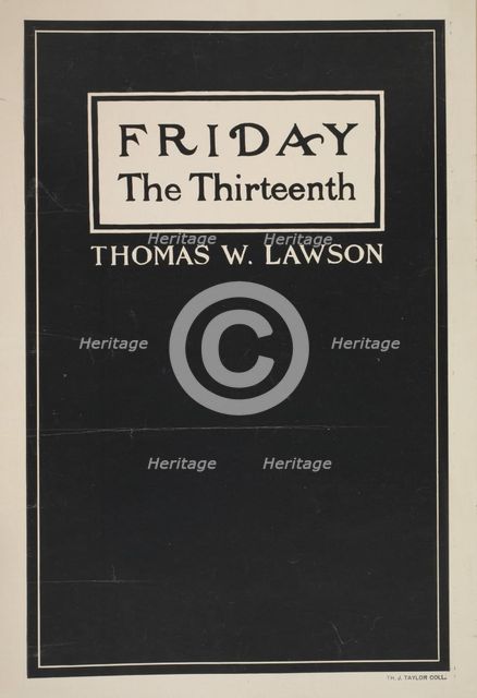 Friday the thirteenth, c1895 - 1911. Creator: Unknown.