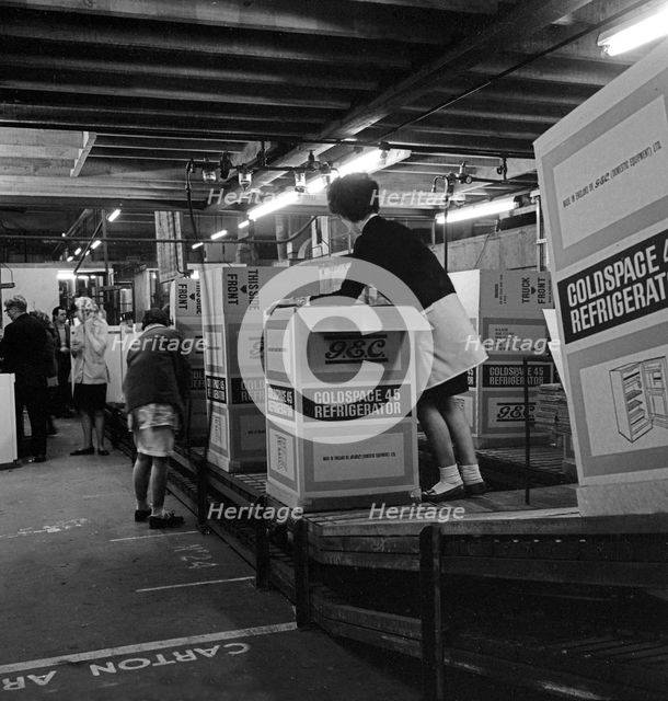 Fridge assembly at the General Electric Company, Swinton, South Yorkshire, 1964. Artist: Michael Walters