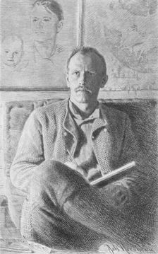 Fridtjof Nansen 1897. Artist: Johan Nordhagen