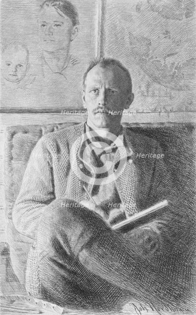 'Fridtjof Nansen', 1897. Artist: Johan Nordhagen.