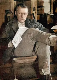 Fridtjof Nansen after his wash and brush up 1896 (1899). Creator: Frederick George Jackson