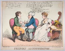Friendly Accommodation, February 25, 1802., February 25, 1802. Creator: Thomas Rowlandson