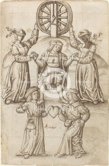 Friendship Is Equality; A Friend Is Another Self [fol. 10 recto], c. 1512/1515. Creator: Unknown.