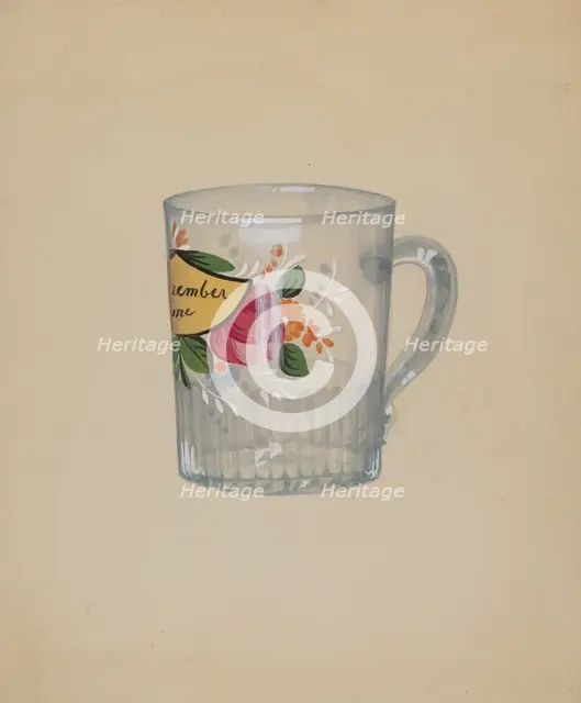 Friendship Mug, c. 1937. Creator: Elizabeth Dimling.