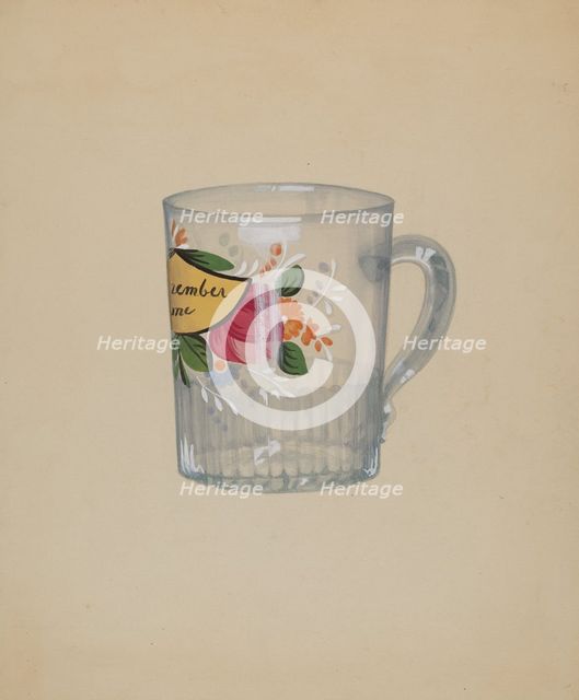Friendship Mug, c. 1937. Creator: Elizabeth Dimling.