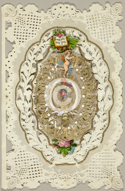 Friendship Offering (valentine), c.1850. Creator: Unknown.