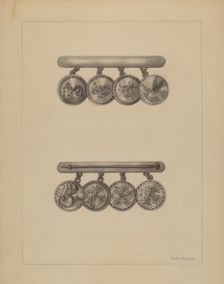 Friendship Pin, c. 1937. Creator: Herbert Marsh