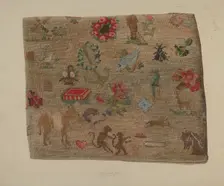 Friendship Pillow, 1939. Creator: Max Fernekes