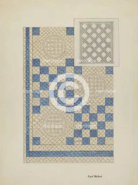 Friendship Quilt, 1935/1942. Creator: Carl Keksi.
