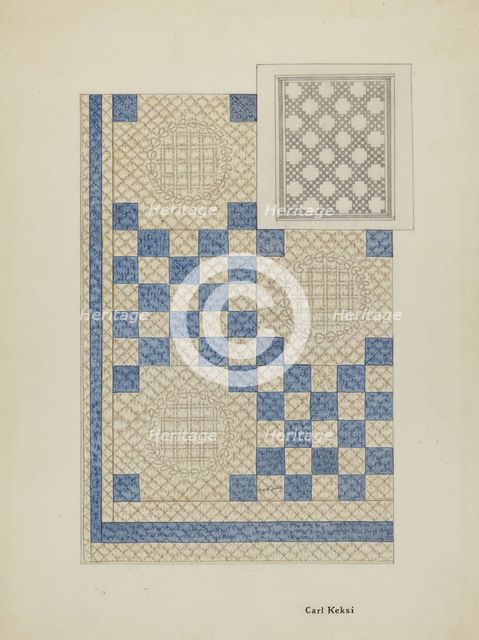 Friendship Quilt, 1935/1942. Creator: Carl Keksi.