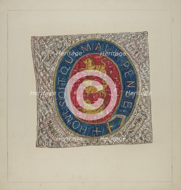Friendship Quilt Block, 1935/1942. Creator: Florence Truelson.