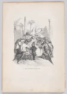 Friends, the wise one places his glory in eating well from Scenes from the Private ..., ca. 1837-47. Creator: Andrew Best Leloir