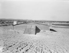 Friends basement church built May, 1939, Dead Ox Flat, Malheur County, Oregon, 1939. Creator: Dorothea Lange