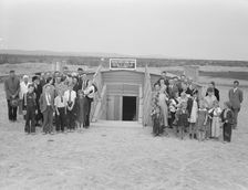 Friends church (Quaker), Dead Ox Flat, Malheur County, Oregon, 1939. Creator: Dorothea Lange
