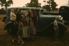 Friends meeting at the Pie Town, New Mexico Fair, 1940. Creator: Russell Lee