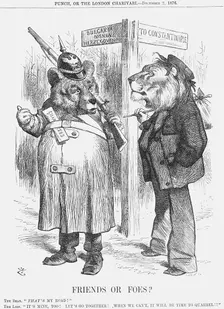 Friends or Foes? 1876. Creator: Joseph Swain