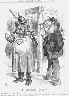Friends or Foes? 1876. Creator: Joseph Swain