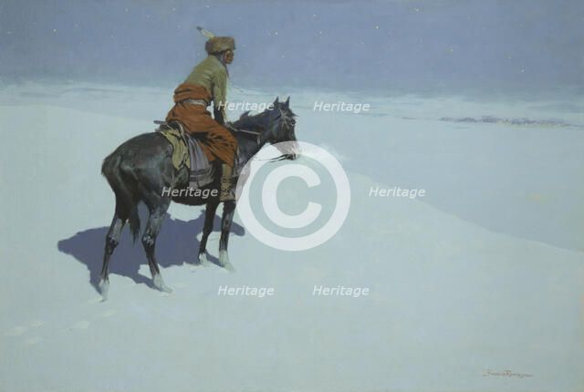 Friends Or Foes? (The Scout), 1902-05. Creator: Frederic Remington.