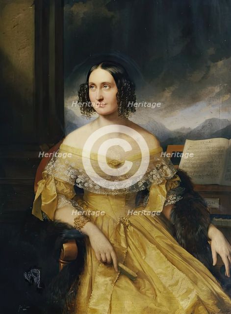 Friederike Benesch, 1840. Creator: Eduard Ender.