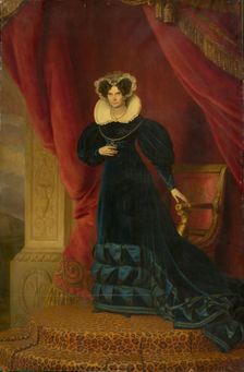 Friederike Luise Wilhelmine of Prussia (1774-1837), Queen of the Netherlands, Between 1833 and 1839. Creator: Hulst, Jan Baptist, van der (1790-1862)