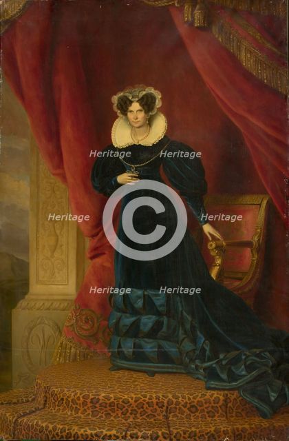 Friederike Luise Wilhelmine of Prussia (1774-1837), Queen of the Netherlands, Between 1833 and 1839. Creator: Hulst, Jan Baptist, van der (1790-1862).